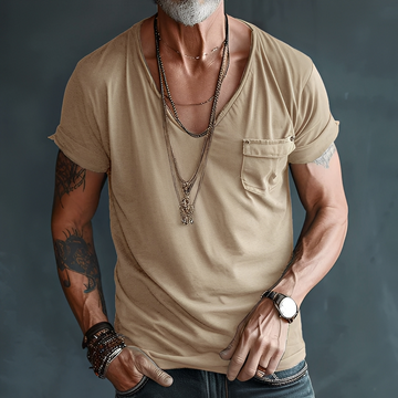 Jelou - Camiseta de verão descontraída para homem