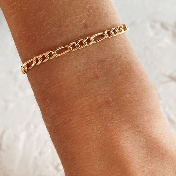 Saturno - Bracelete em corrente dourada