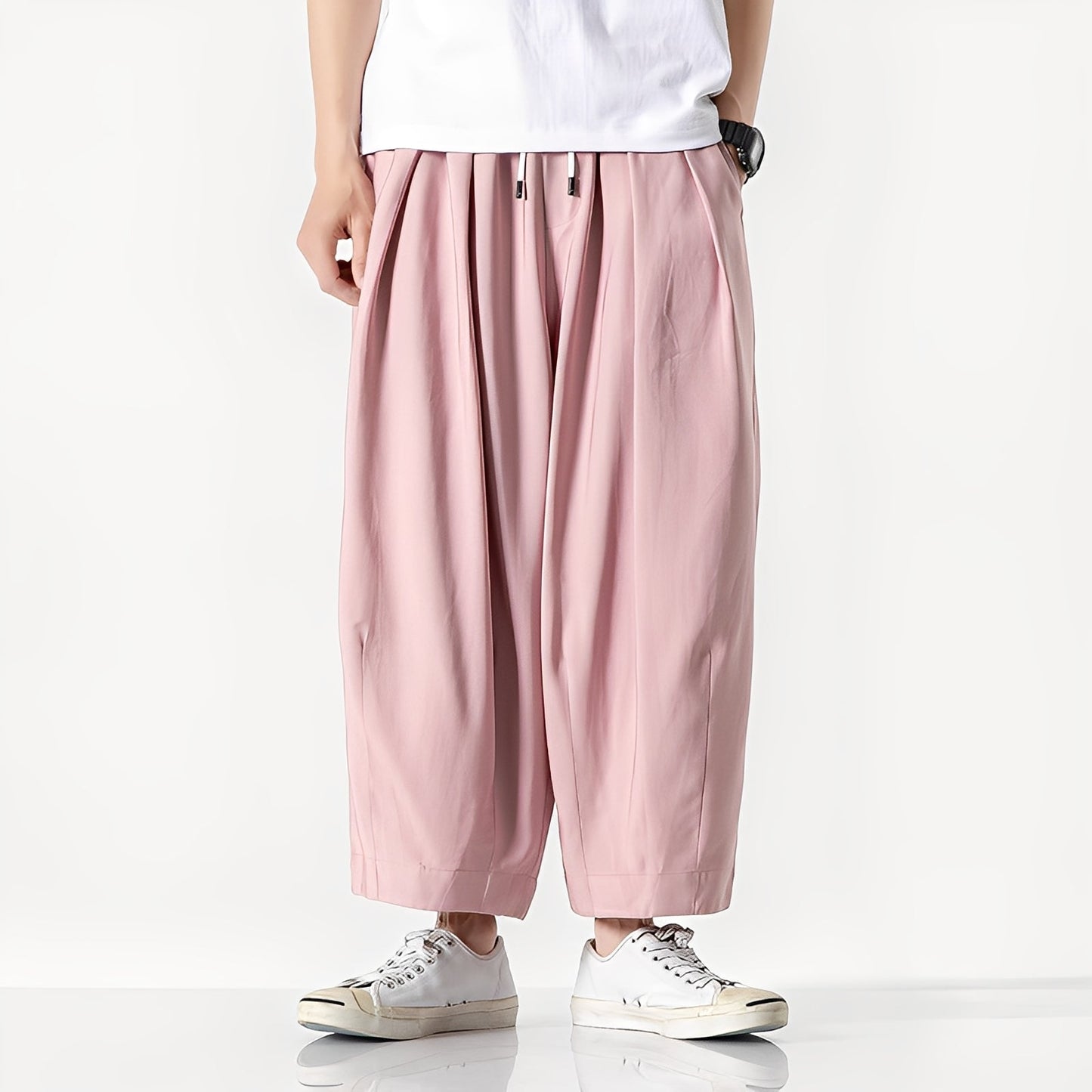 Adam - Wide cotton trousers for men