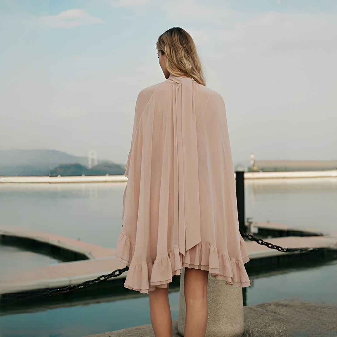 Zhuchin - Vestido estiloso com babados
