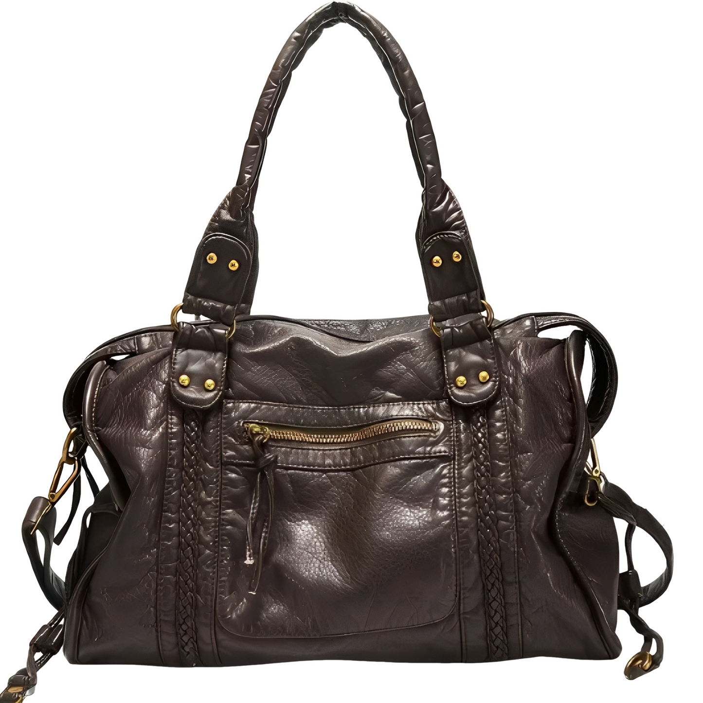 Hollie - Elegante Ledertasche mit Verschluss für Damen