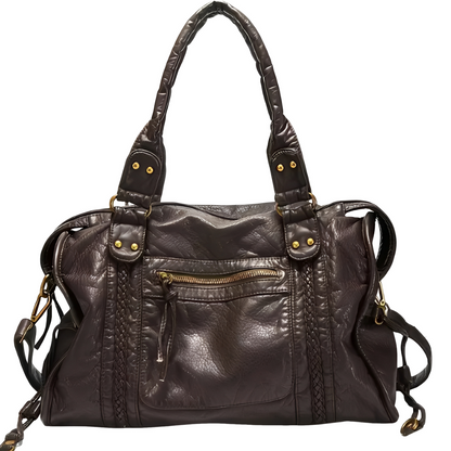 Hollie - Elegante Ledertasche mit Verschluss für Damen