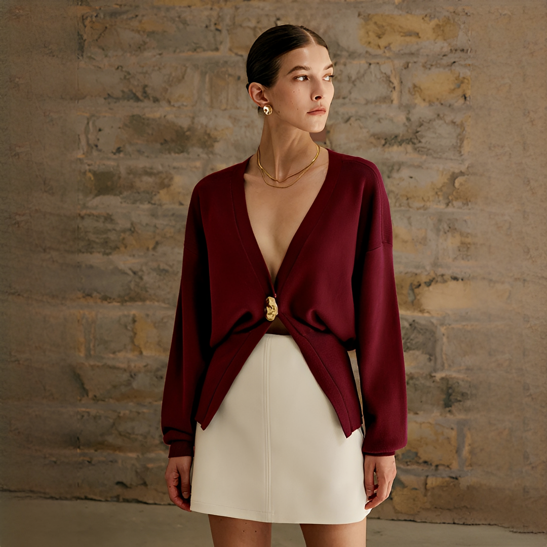 Lowela - Cardigan confortável e estiloso