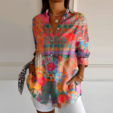 Anna - Blusa elegante com estampa