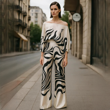 Jenny - Conjunto 2 peças elegante e refinado para mulheres