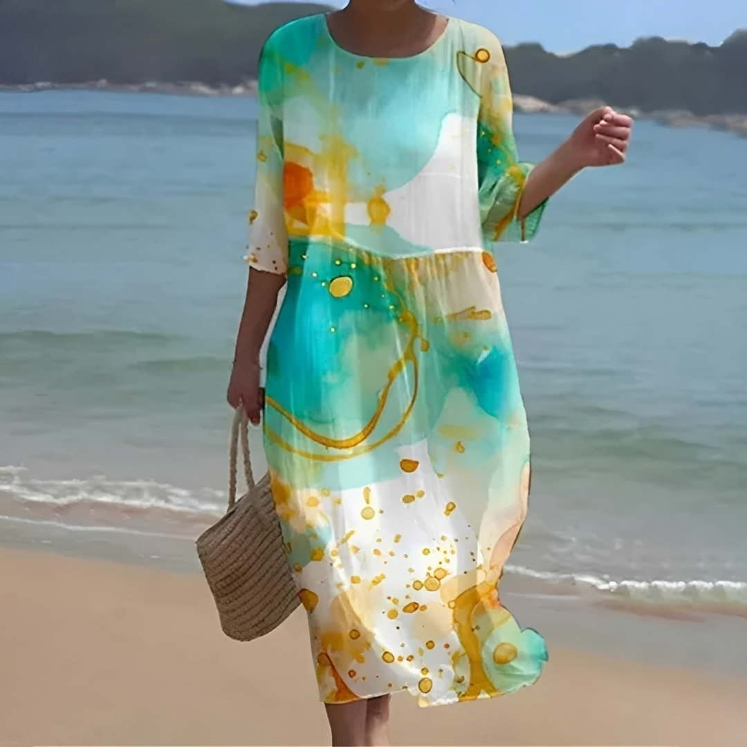 Angelica - Vestido de verão elegante e fluido para mulher