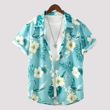 Arjun - Camisa casual com estampa havaiana para homens