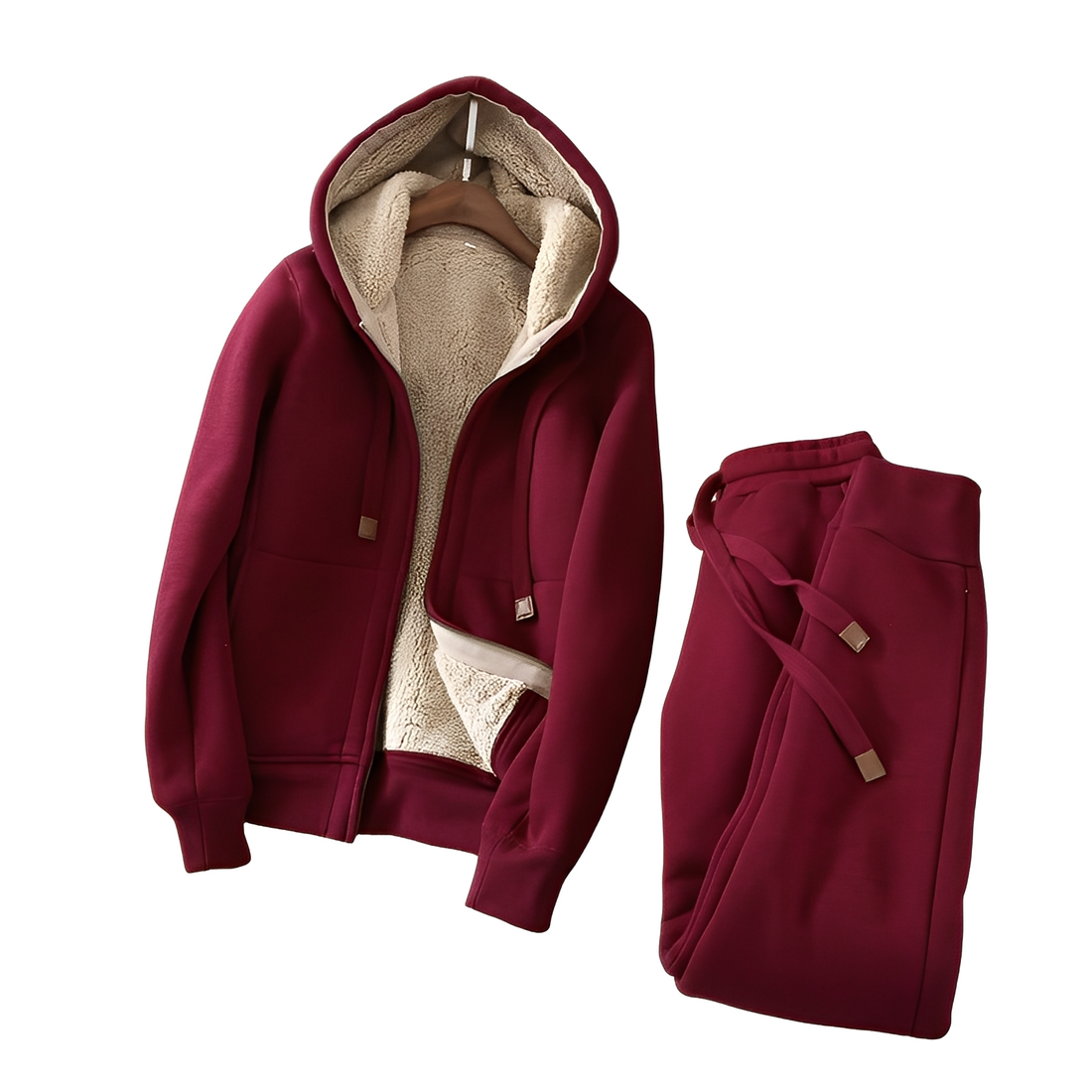 Monica - Conjunto confortável de hoodie e calça de moletom para mulheres