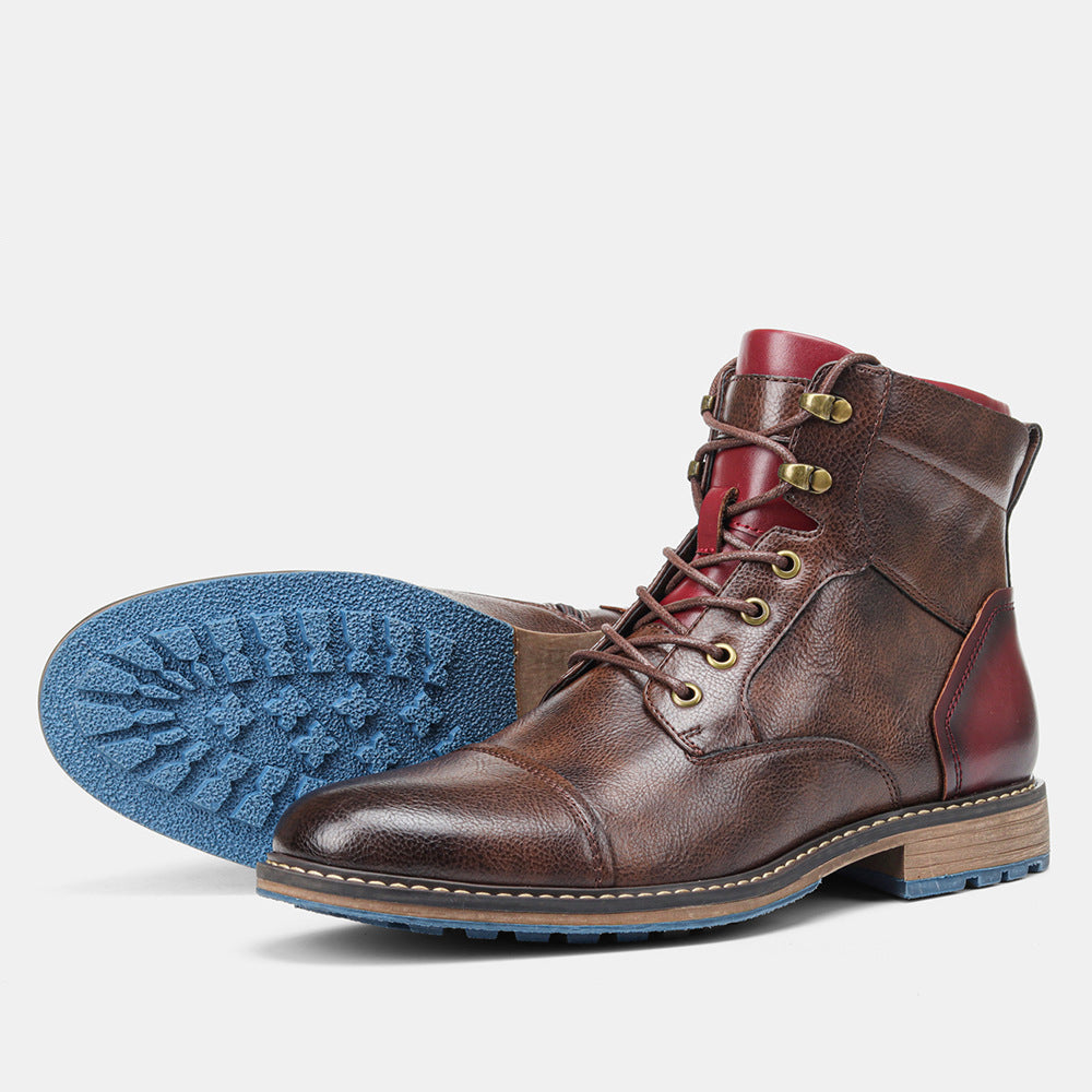 Mendel - Formais Botas de Couro Oxford para Homens