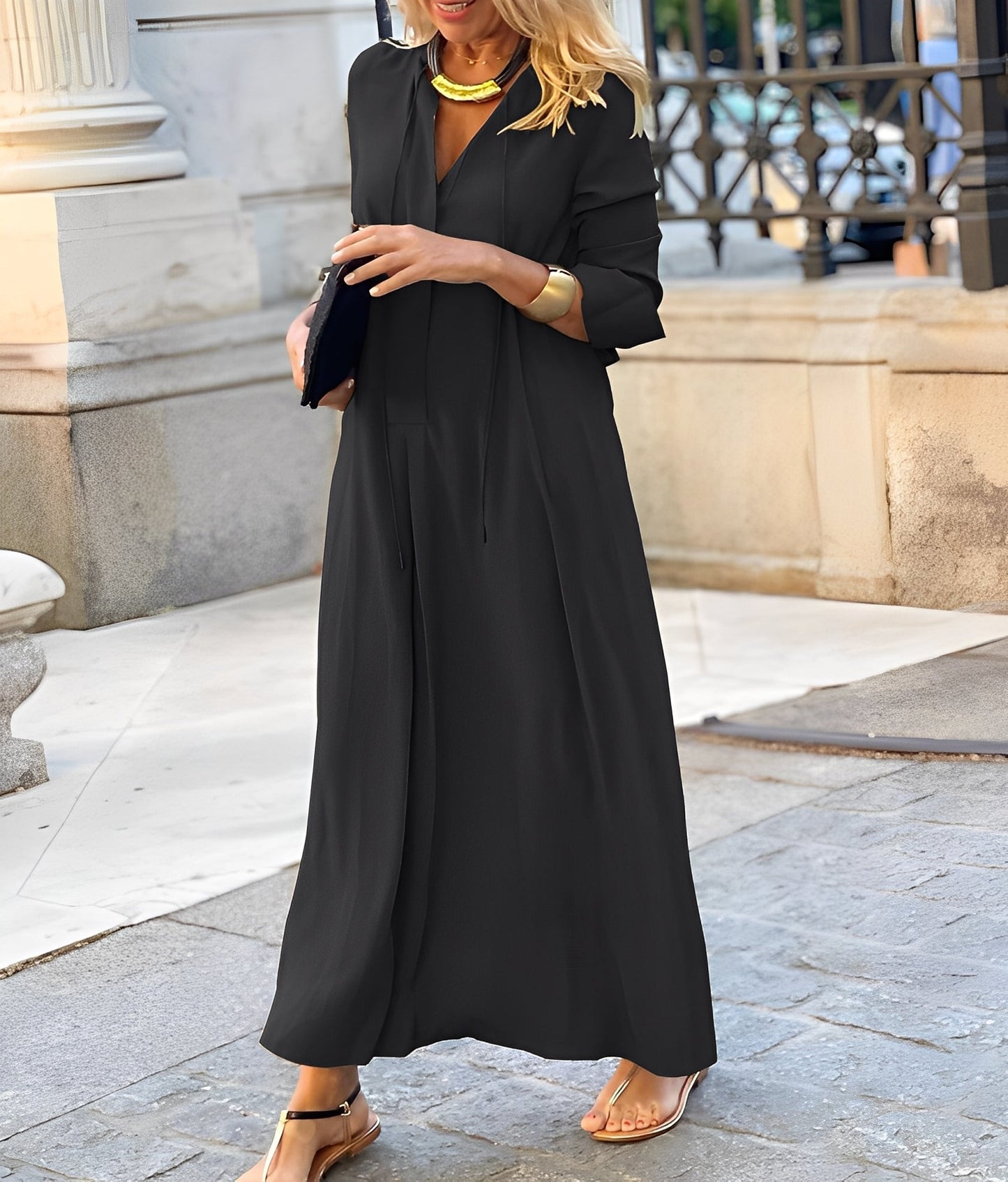 Christèle - Vestido largo e confortável para mulheres