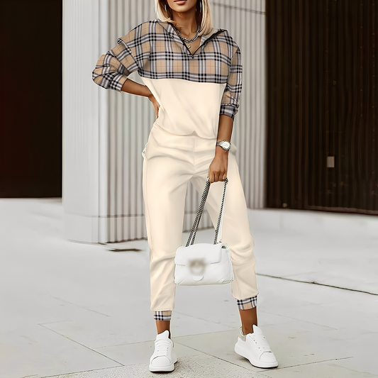 Hollie - Elegante Roupa de Treino com Fecho para Mulheres