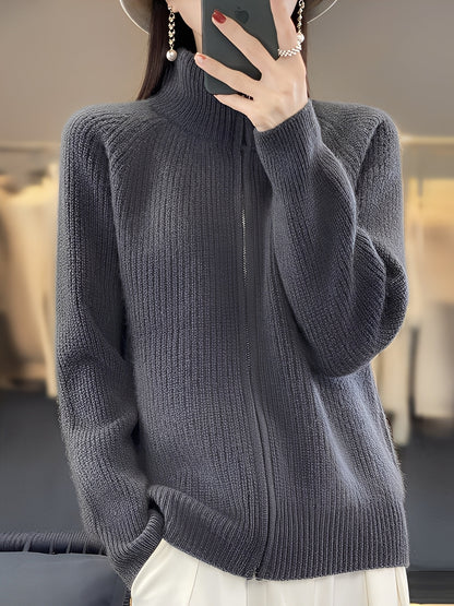 Brylee - Wolljacke mit Reißverschluss für Damen