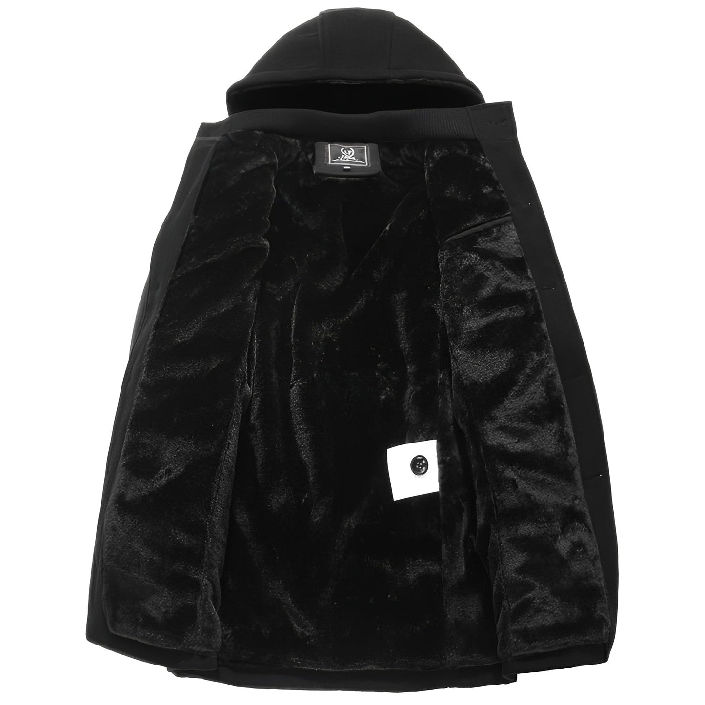 Robert - Moderner, dicker Trenchcoat mit Kunstpelzfutter für Herren