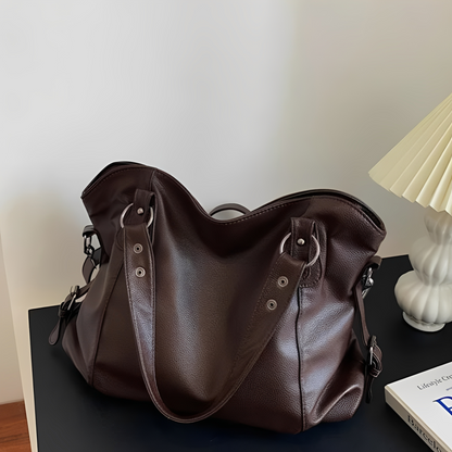 Erika - Elegant large leather bag for women
