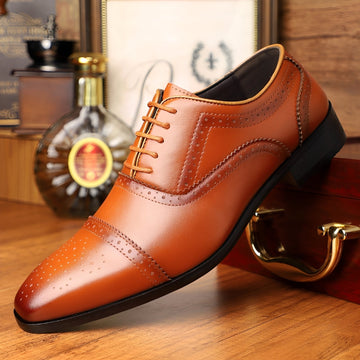 Ronan - Sapatos de Bico Retro para Homens