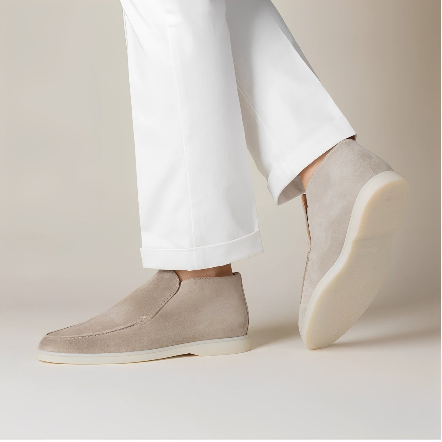 Jimmy - Elegant high-quality suede slip-on shoes for men