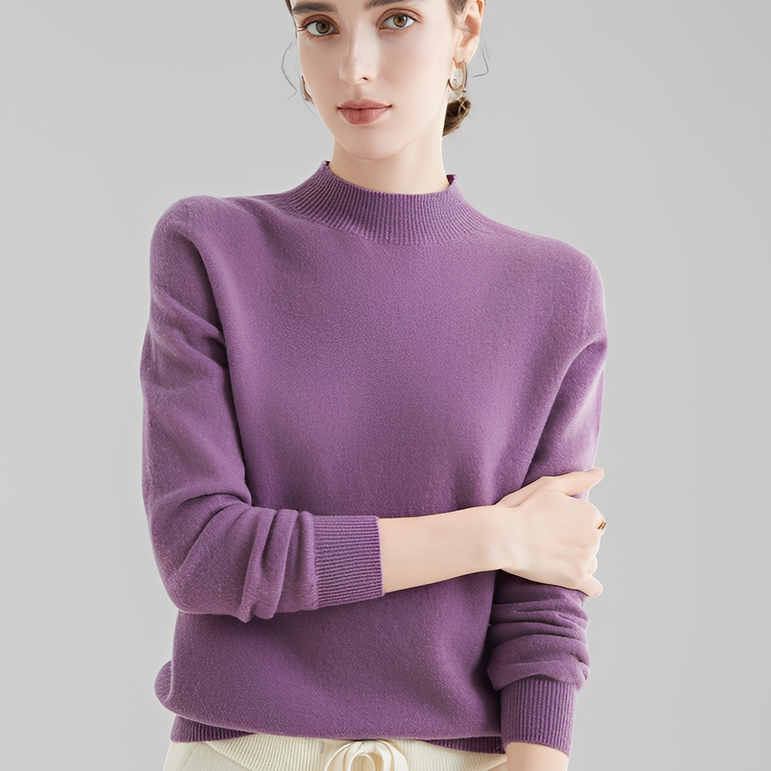 Chrystellene - Bequemer Rollkragenpullover aus Kaschmir für Damen