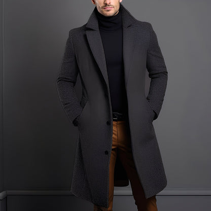 Clifton - Moderno Trenchcoat de Lã para Homens