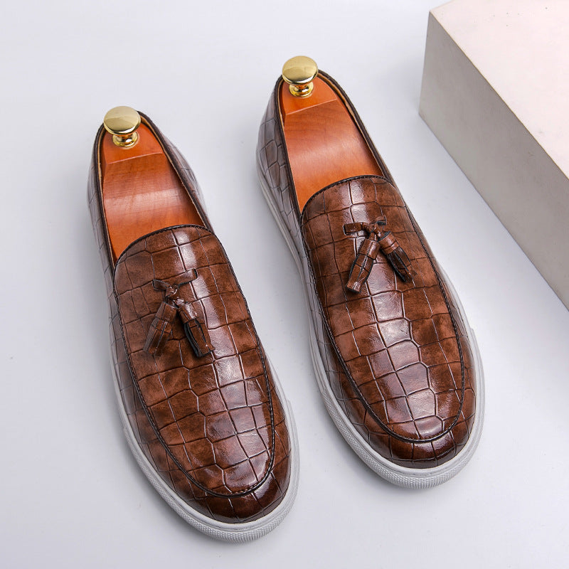 Steven - Elegant Leather Slip-on Shoes for Men