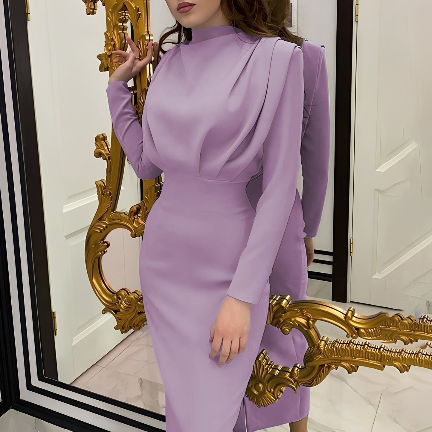 Jamie - Elegant long-sleeved dress for women