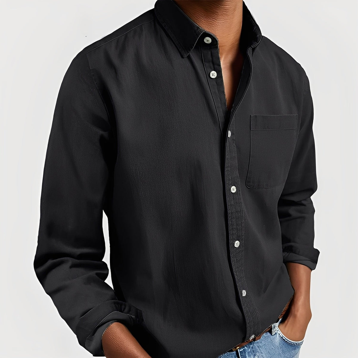 Tanner - Camisa casual com botões