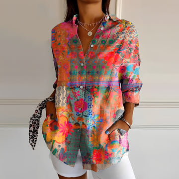 Annah – Blusa elegante com estampa floral