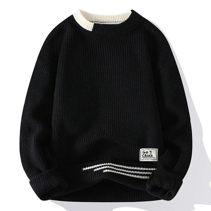 Arthur - Modern Sweater with Round Neck for Men