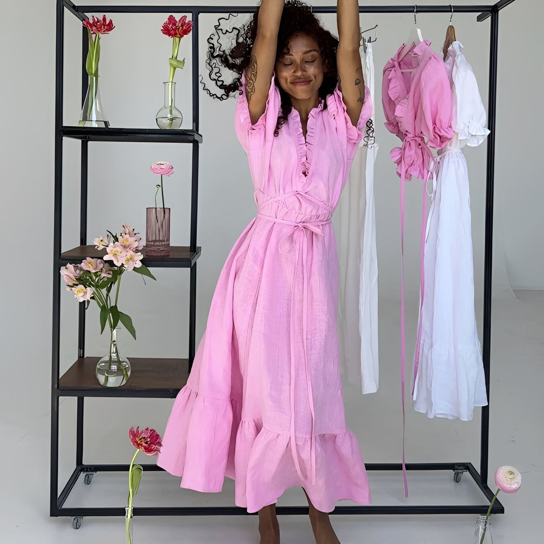 Meayah - Vestido de verão elegante e chique para mulher