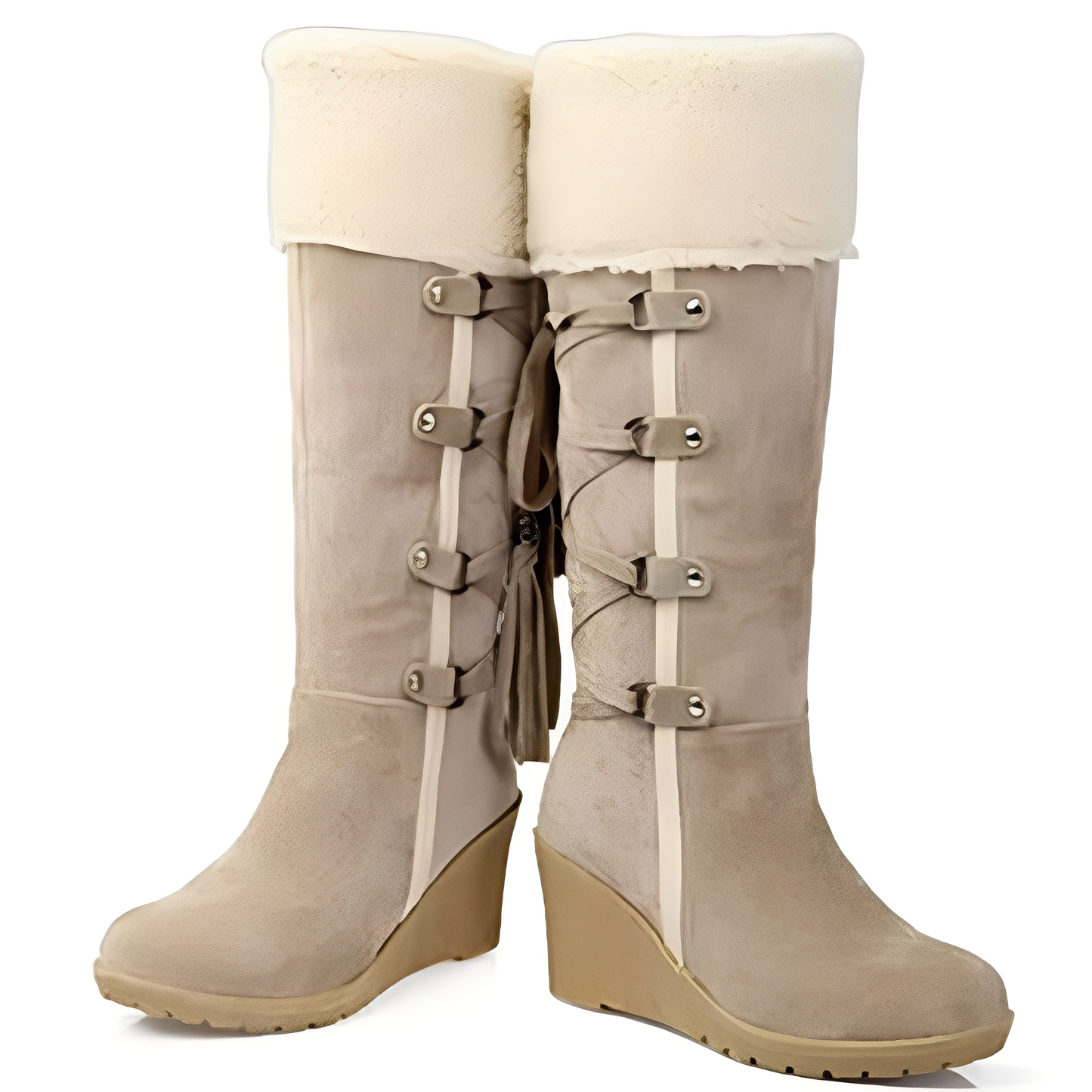 Maria - Stylish, with fur lining, high shaft boots for women