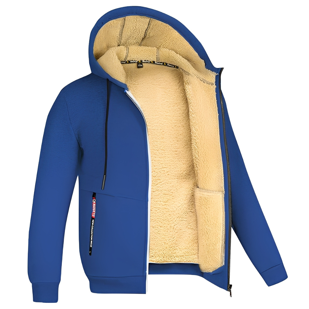 Raphael - Quente, com capuz forrado com fleece para homens
