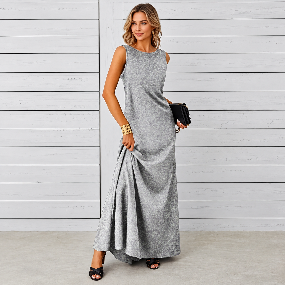 Saranna - Vestido Longo Estiloso para Mulheres