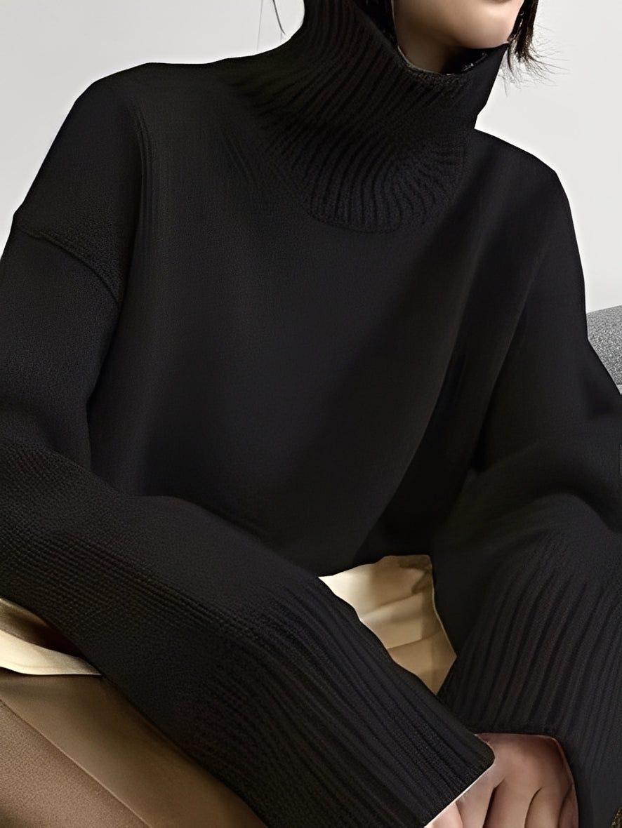 Yvette – Pullover com Gola Alta para Mulheres