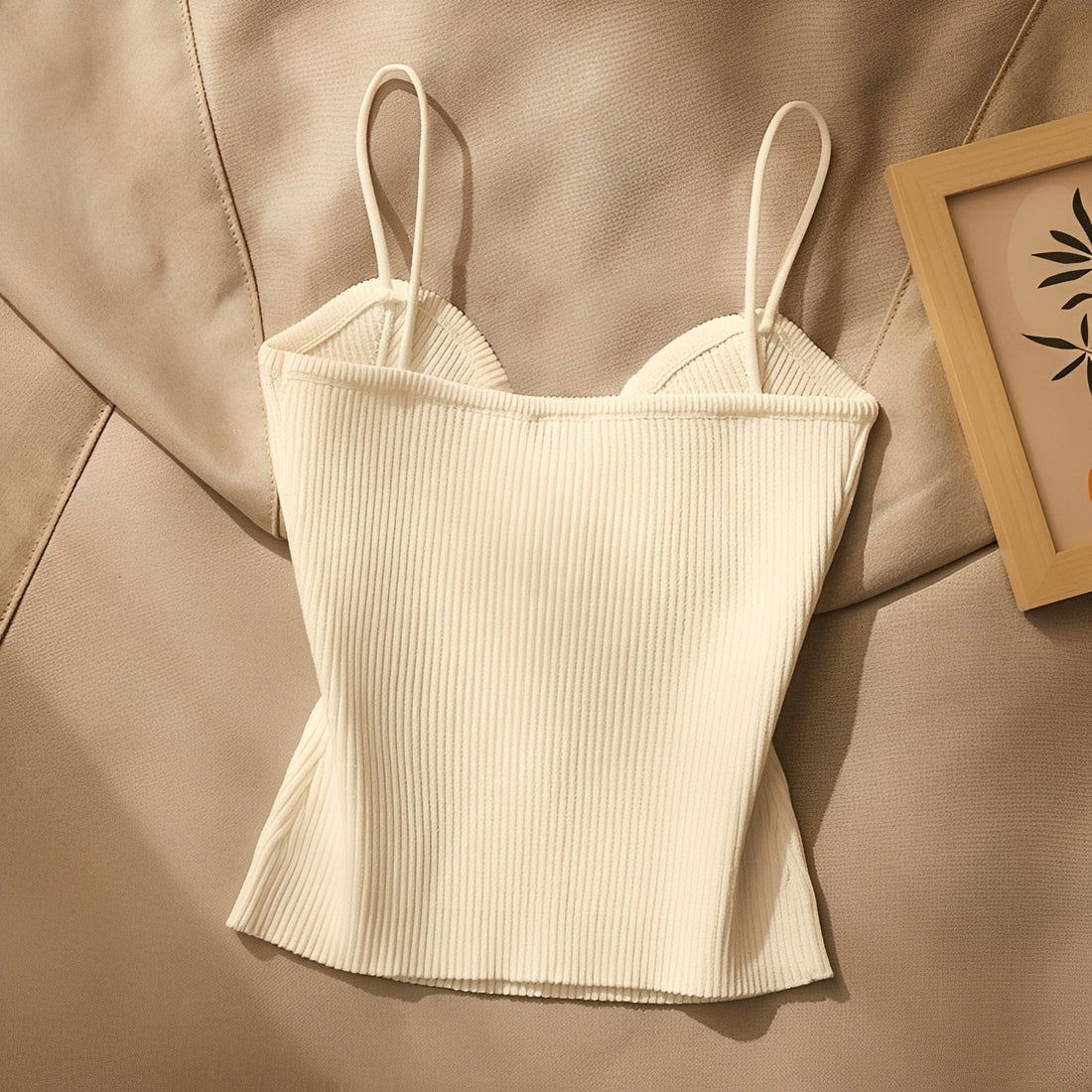 Ameera - Top Corset Canelado Estiloso