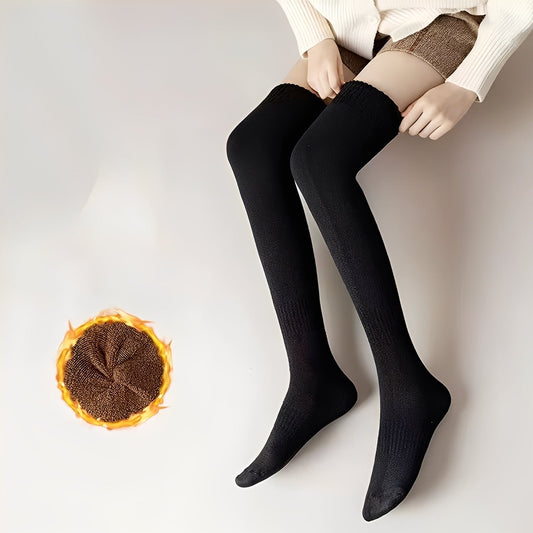 Shirlee - Elegante, quentes, grossas meias overknee