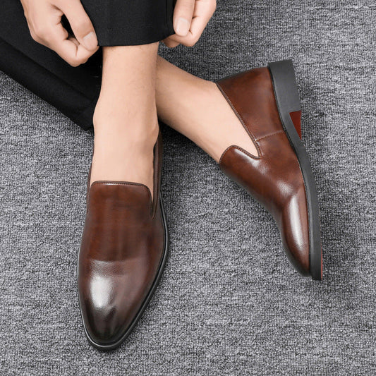 Oscar - Casual, elegant leather slip-on shoes for men