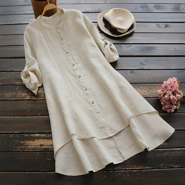 Mildred - Vestido Estiloso com Botões