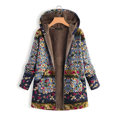 Kayla - Vintage Damenjacke mit Kapuze