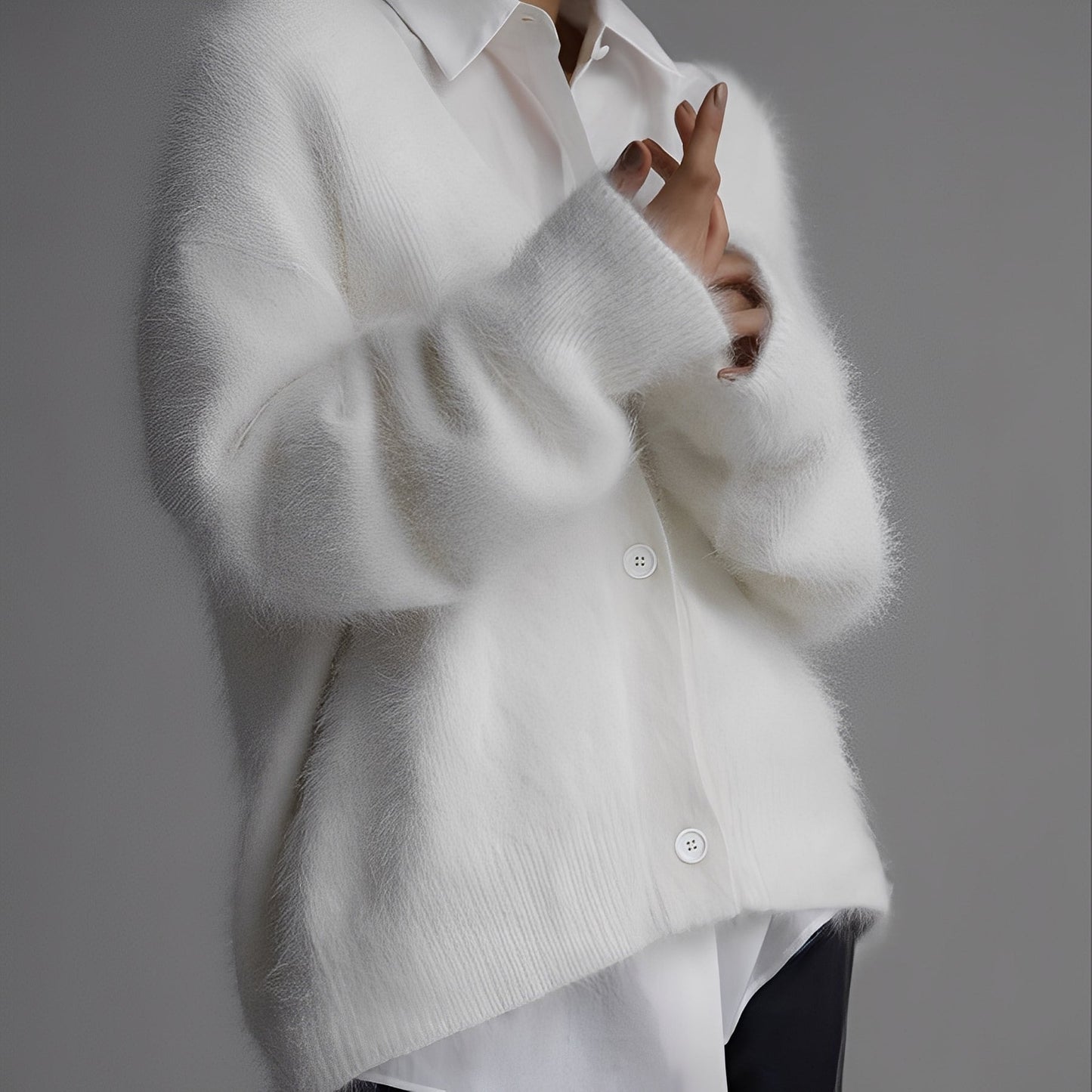 Catherine - Cardigan couture para mulher