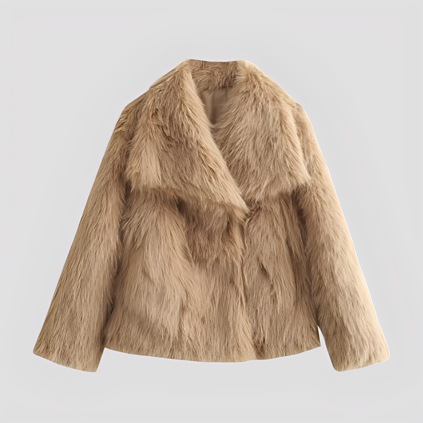 Jennifer - Modern, elegant synthetic fur coat for women