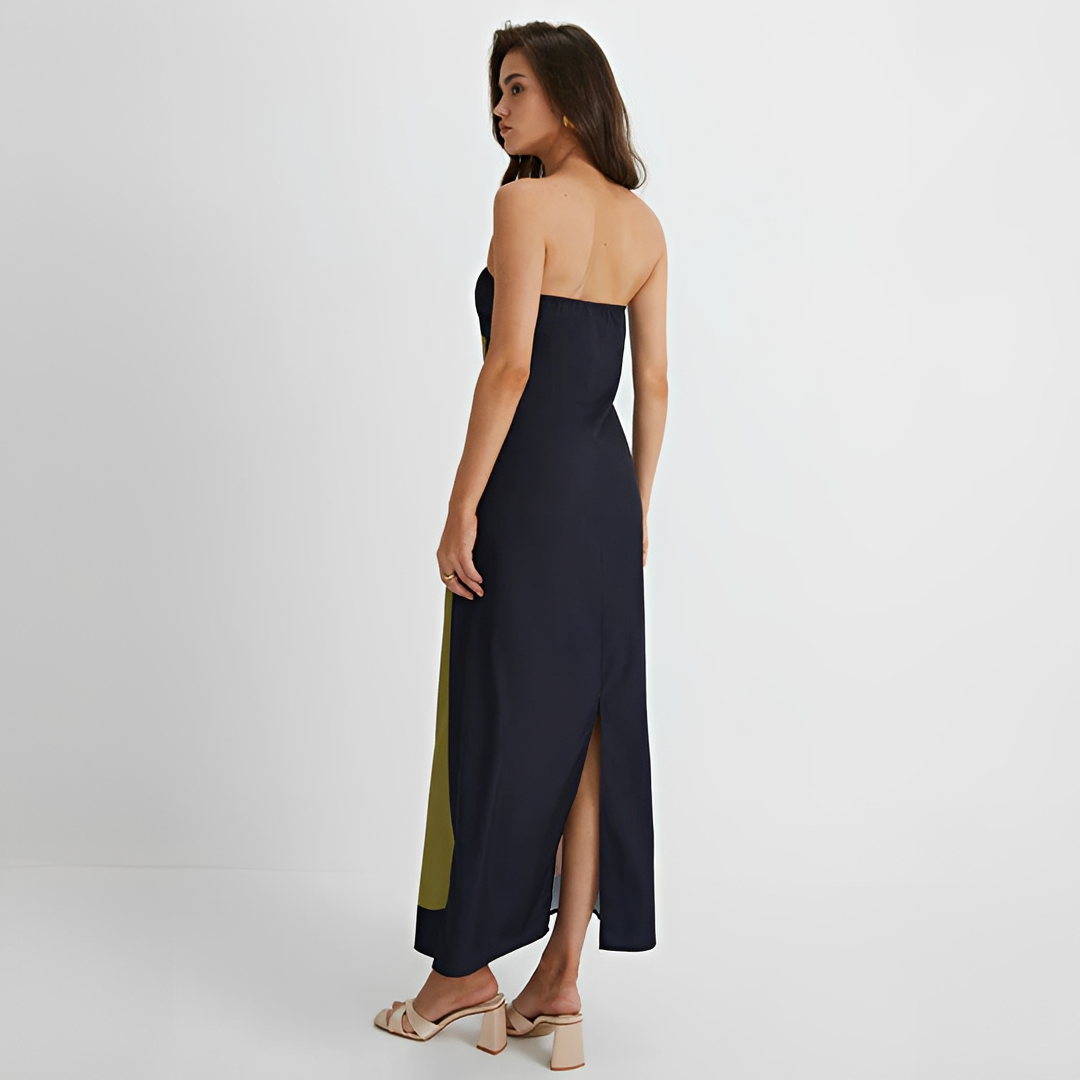 Delaney - Vestido Elegante Tomara que Caia com Estampa Floral