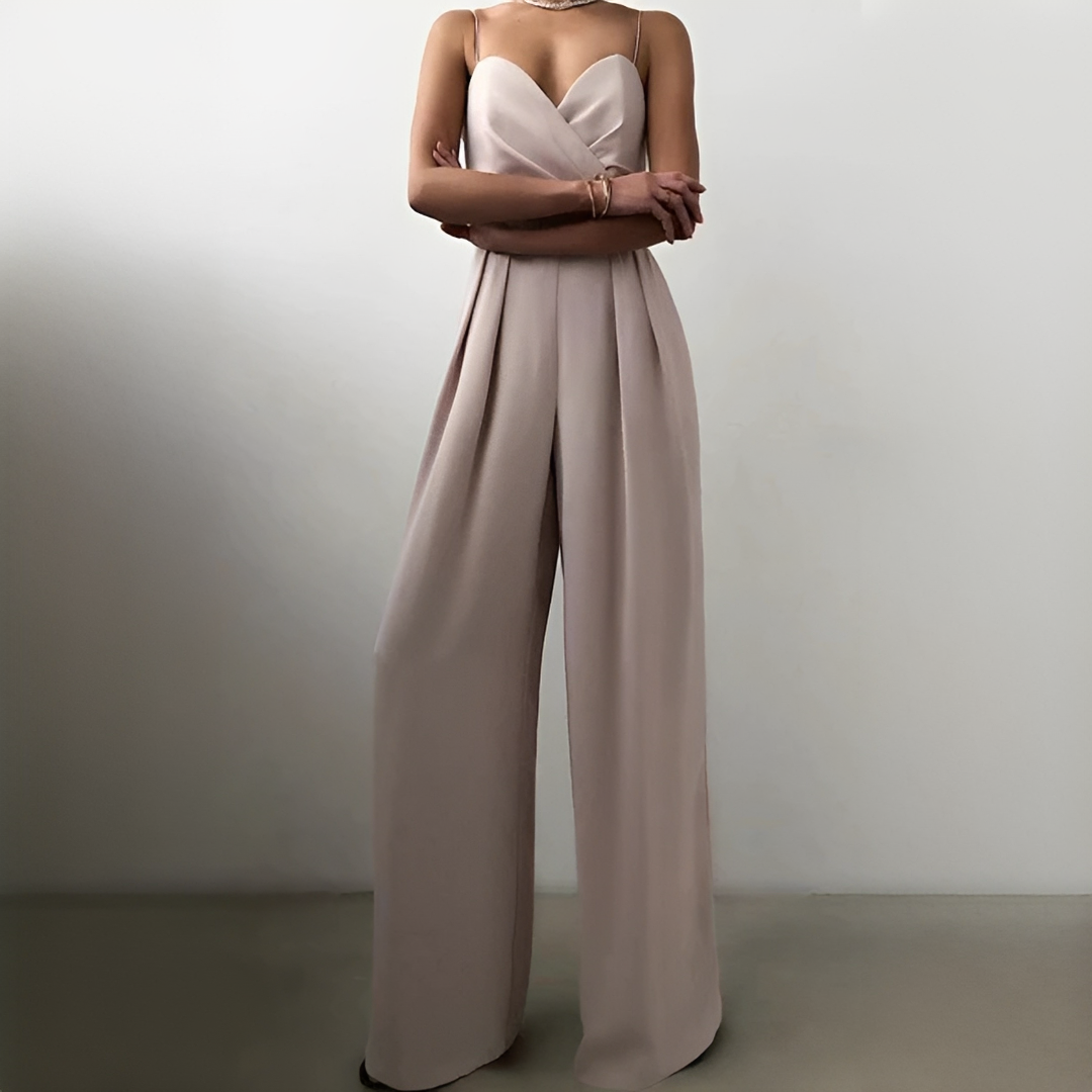 Glysha - Macacão elegante com pernas largas para mulher