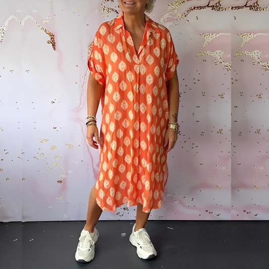 Xandra - Elegantes, locker sitzendes Kleid aus Tannenholz für Frauen