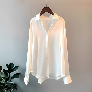 Zaniyah - Camisa Brilhante de Manga Longa
