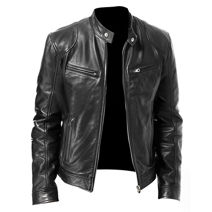 José - Elegant leather jacket for man