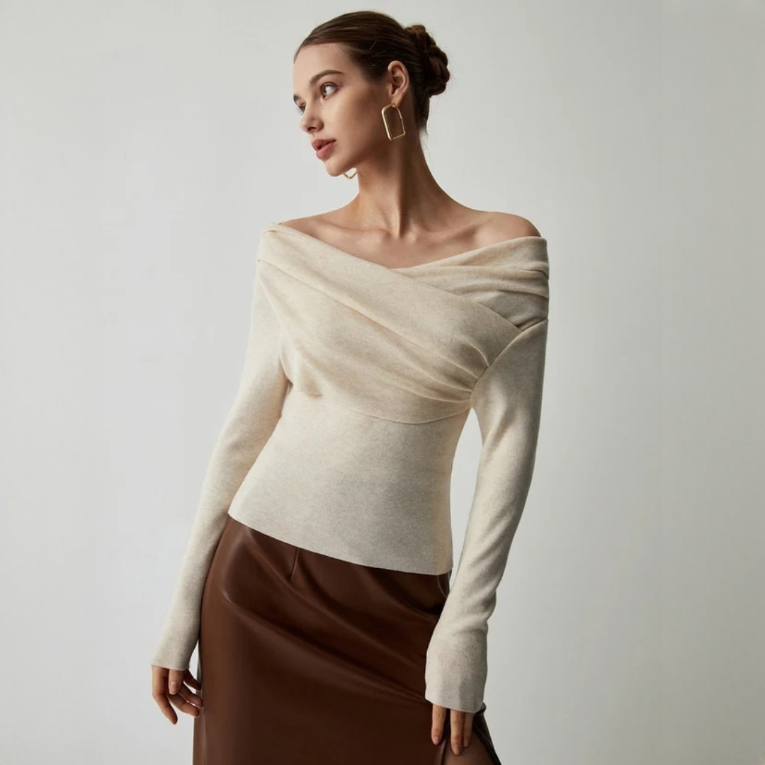 Yasmin - Top elegante sem ombros