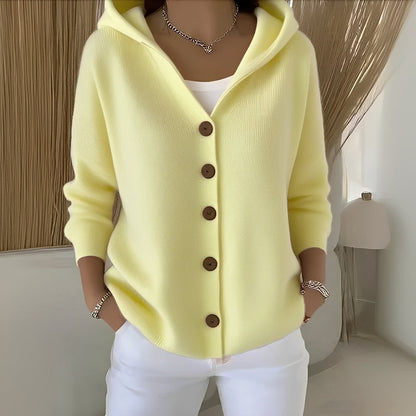Orianne - Cardigan de manga longa em algodão para mulher