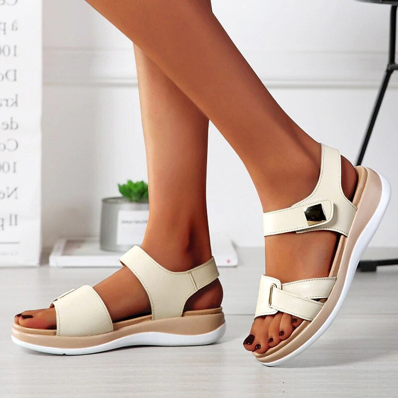 Comfowear - Sandálias planas elegantes