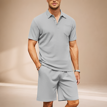 Barry - Conjunto Polo Waffle Casual