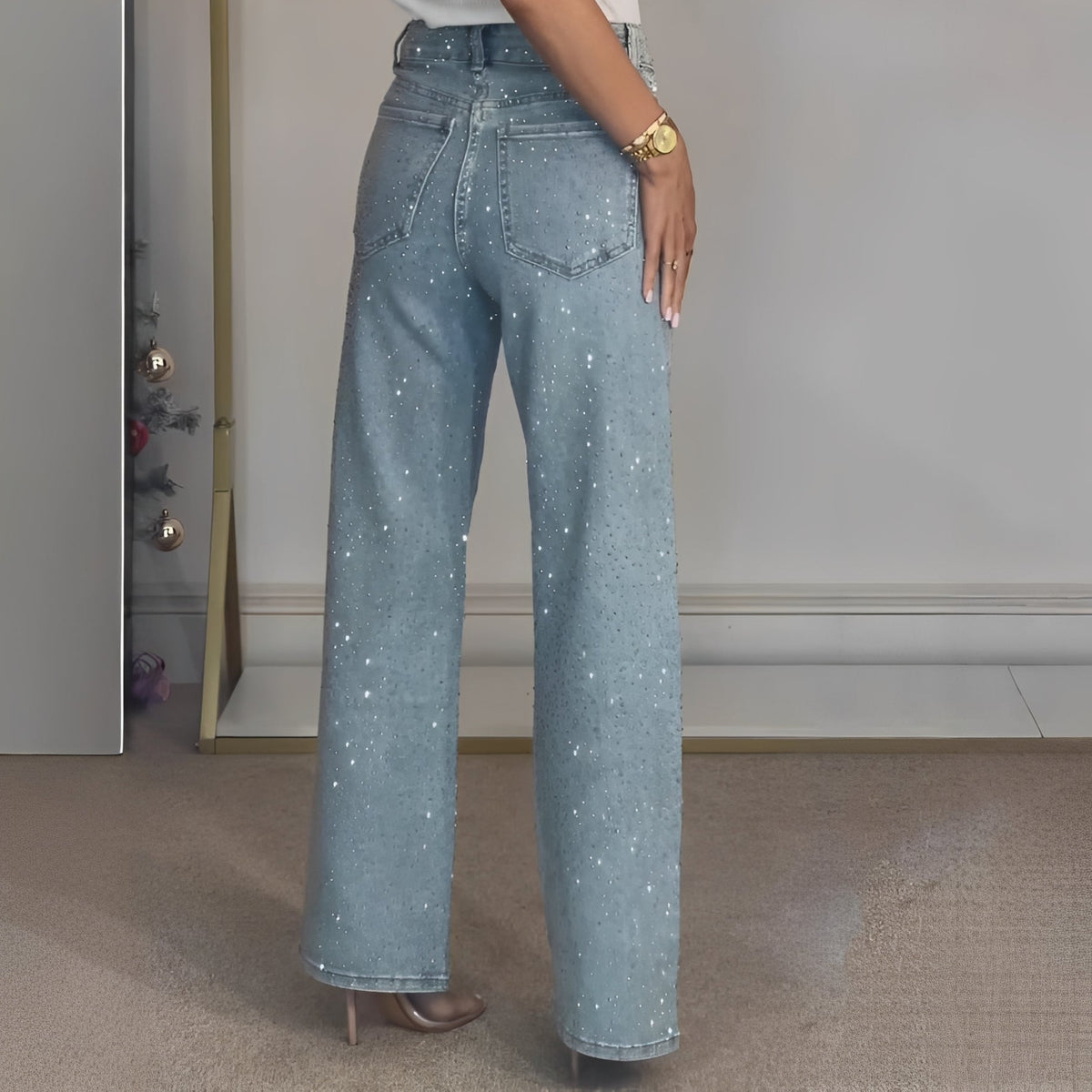 Sandra - Calça elegante com perna larga
