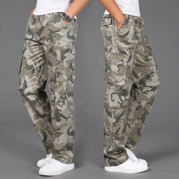 Bobby - Calças Cargo Camo Elegantes para Homens